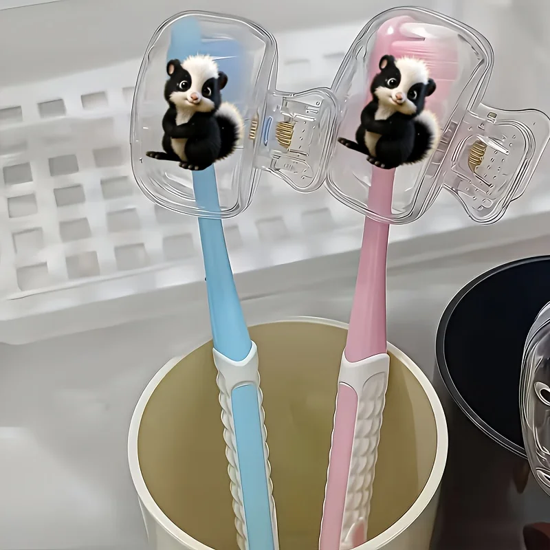 Home Essentials Bathroom Accessories - 2 szt. przenośnych osłonek na szczoteczki