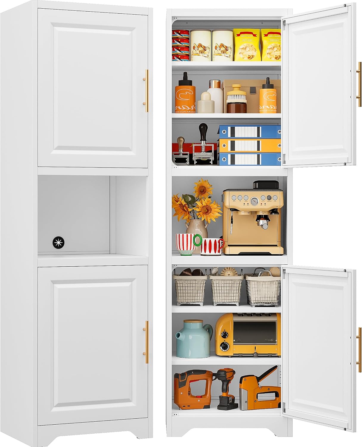 Home Bathroom Organizer - Wąska szafka do przechowywania o wysokości