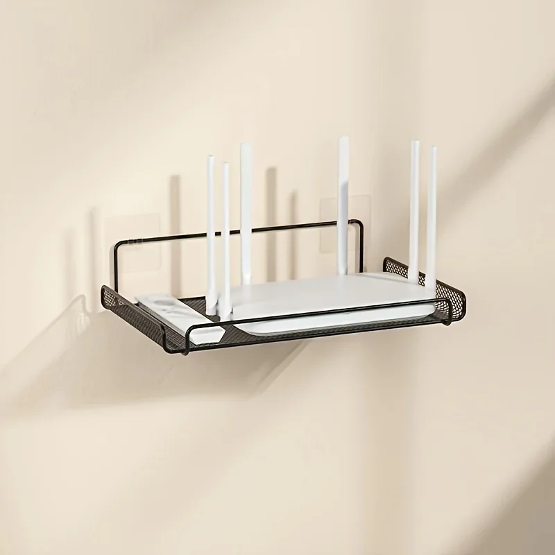 Home Bathroom Organizer - Półka na router ze stali nierdzewnej,