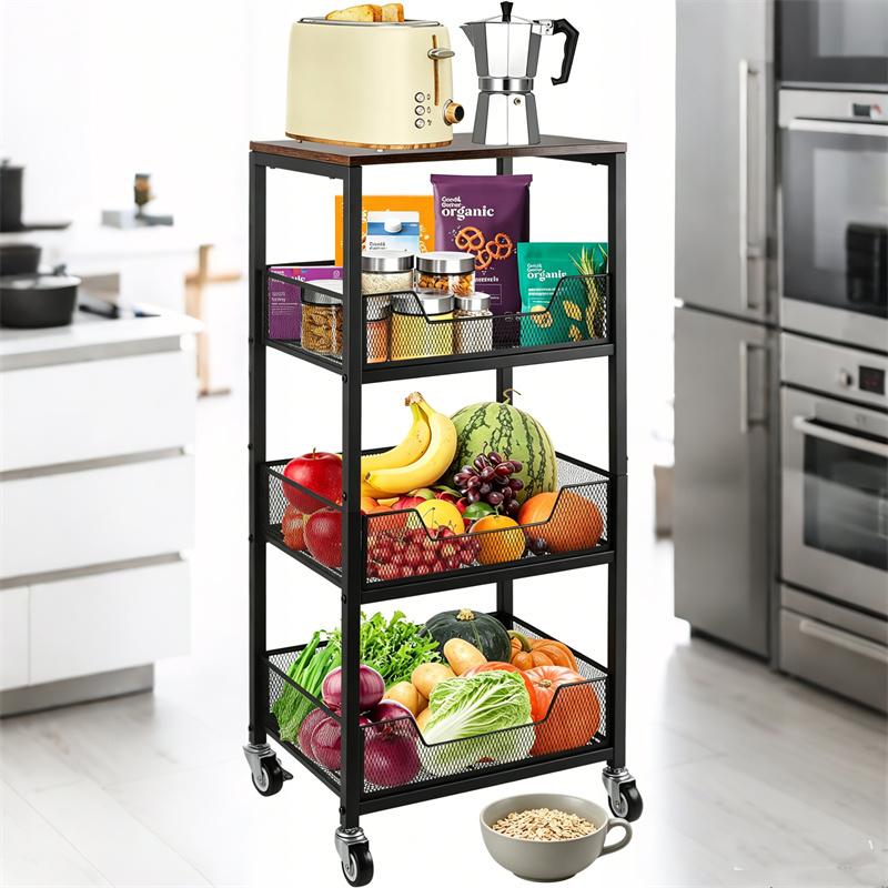 3-poziomowy wózek na kółkach z – Home Bathroom Organizer recenzja i cena