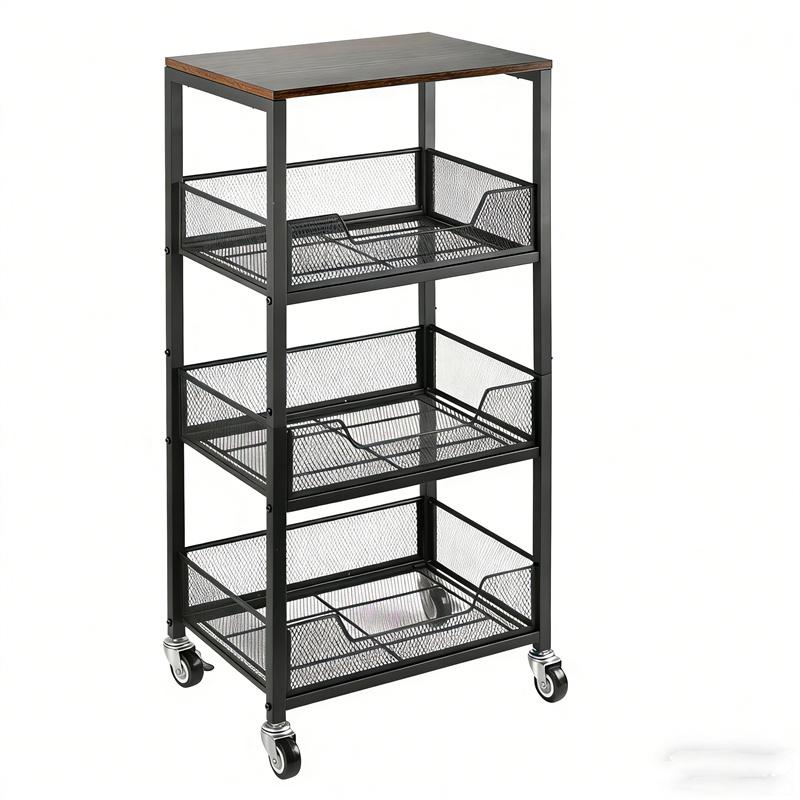 3-poziomowy wózek na kółkach z – Home Bathroom Organizer recenzja i cena