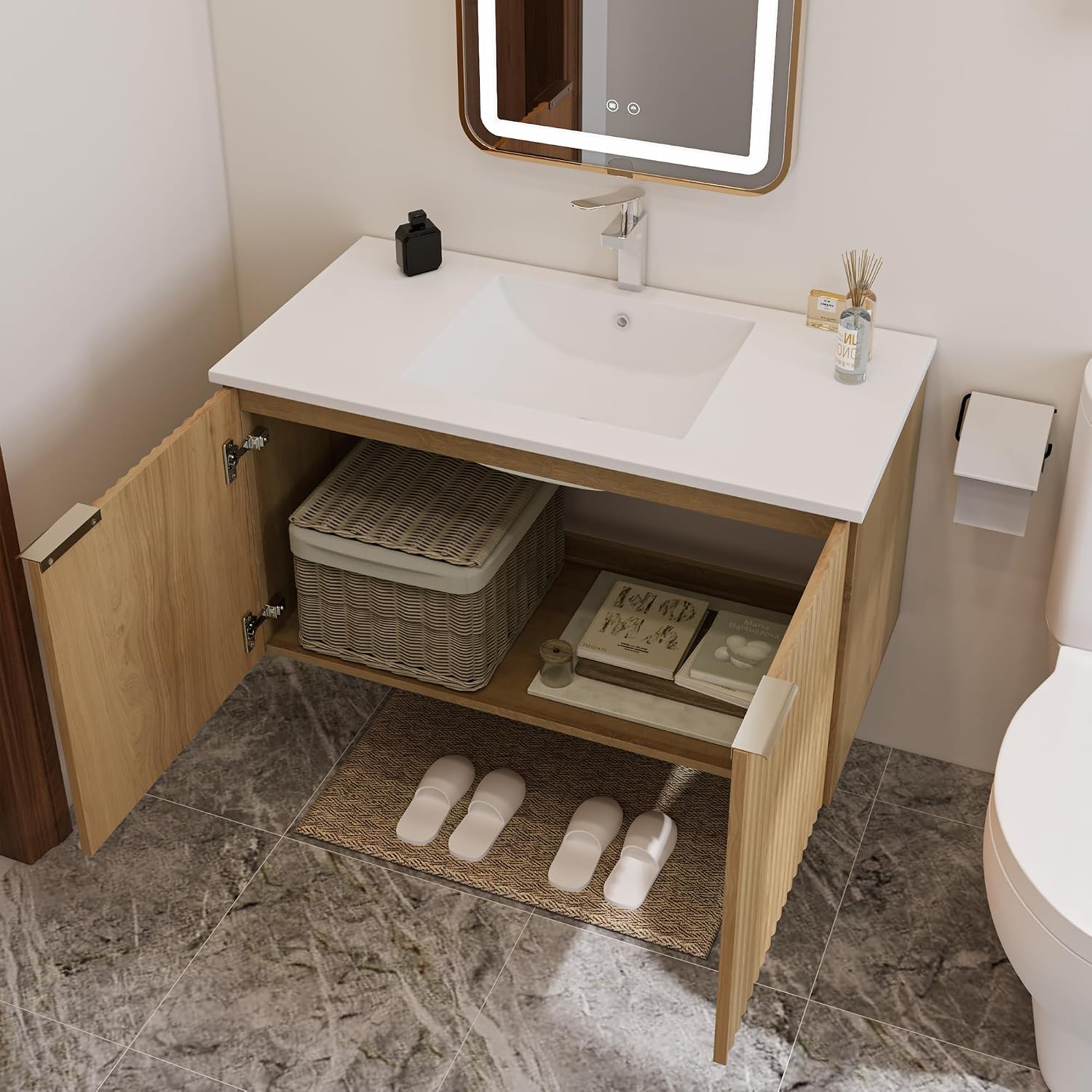 Nowoczesna wisząca szafka łazi – Home Bathroom Organizer recenzja i cena