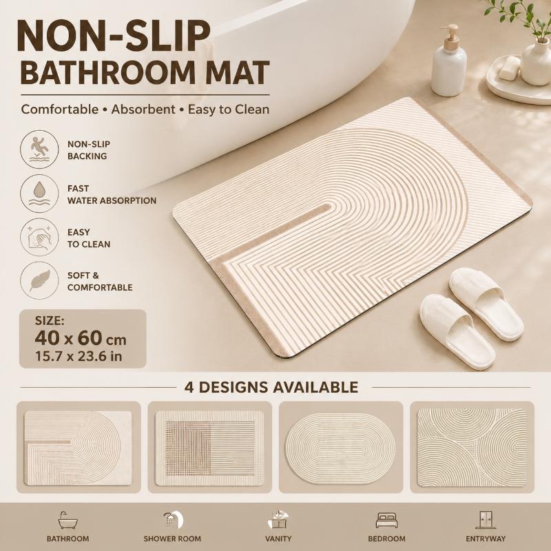 Mata diatomitowa do łazienki,  – Non Slip Bath Mat recenzja i cena