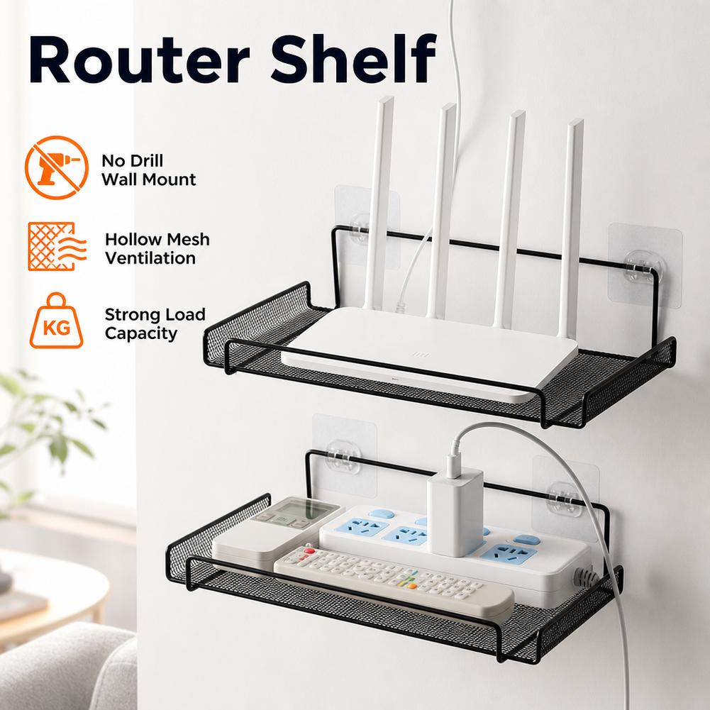 Półka na router ze stali nierd – Home Bathroom Organizer recenzja i cena