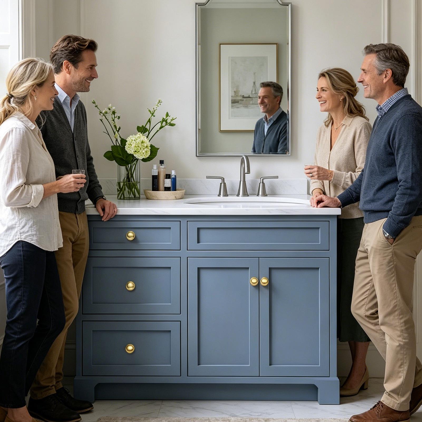 Mosiężne gałki do szafek w sty – Home Hardware Bathroom Cabinets recenzja i cena